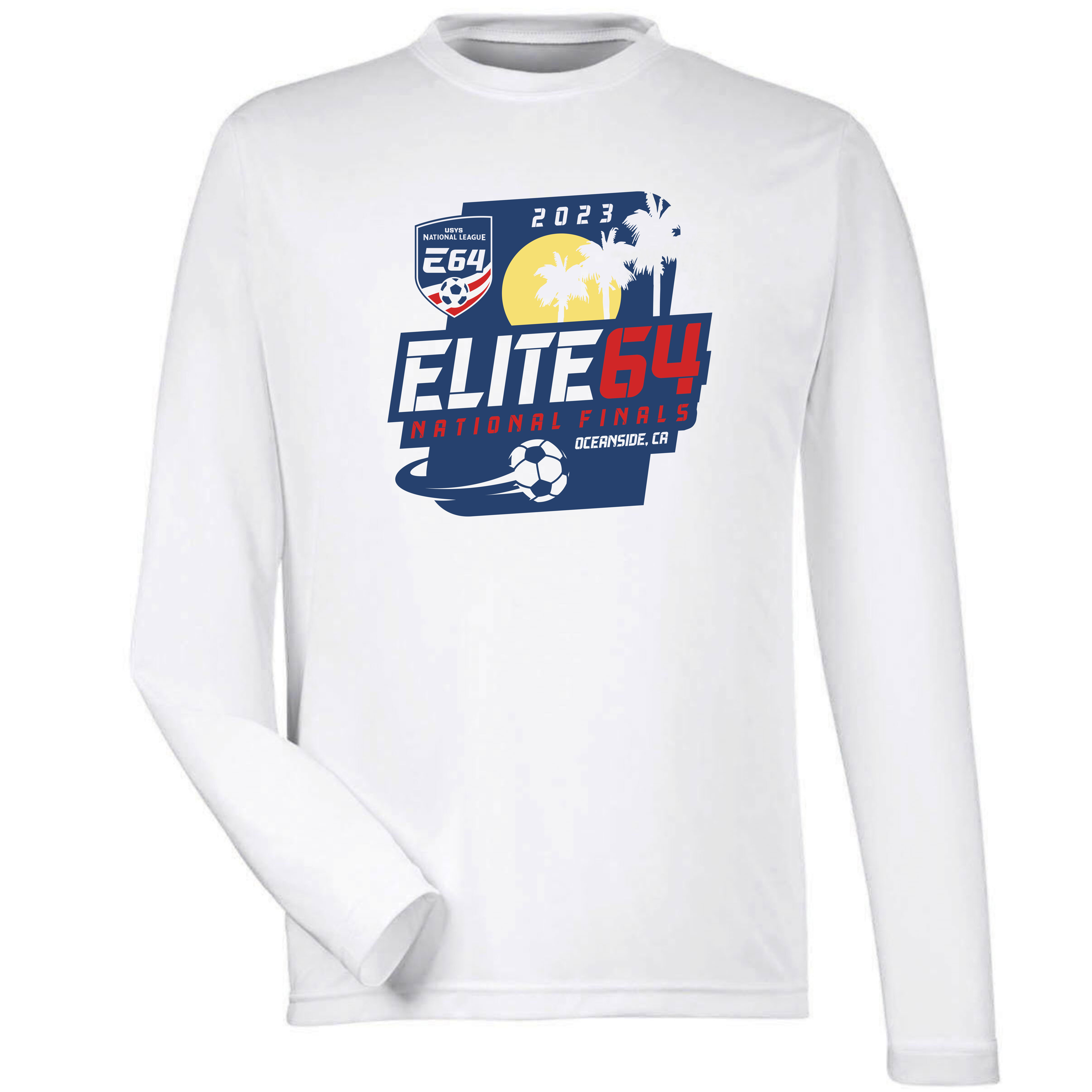 2023 Elite 64 National Finals - Long Sleeve White Poly USYS