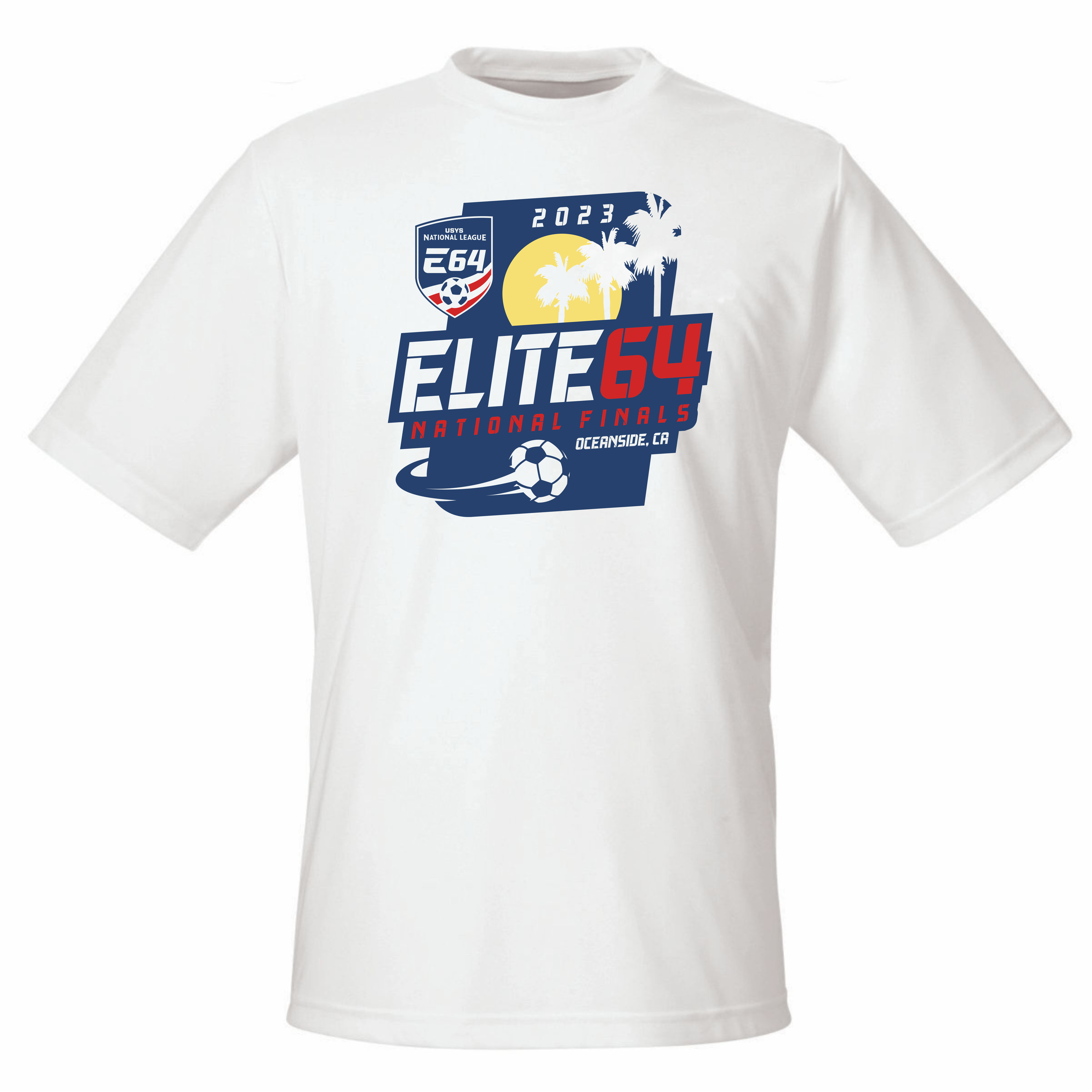 2023 Elite 64 National Finals - Short Sleeve White Poly USYS
